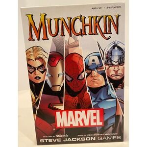 USAopoly Munchkin Marvel Edition Card Game Red 2016 Steve Jackson Games
